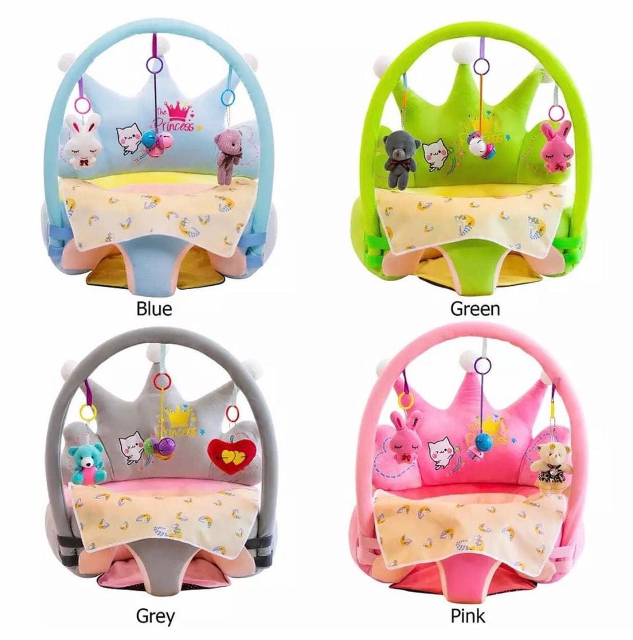 Crown Shaped Baby Back Seat Support Sofa, Cute Animal Baby Sofa Cover, Baby Learning Seat, Baby Sit Up Chair, Back Head Protector Baby Chair Crown Shaped Baby Back Seat Support Sofa, Cute Animal Baby Sofa Cover, Baby Learning Seat, Baby Sit Up Chair, Back Head Protector Baby Chair